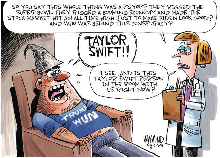 Political/Editorial Cartoon by Dave Whamond, Canada, PoliticalCartoons.com on GOP Targets Taylor Swift