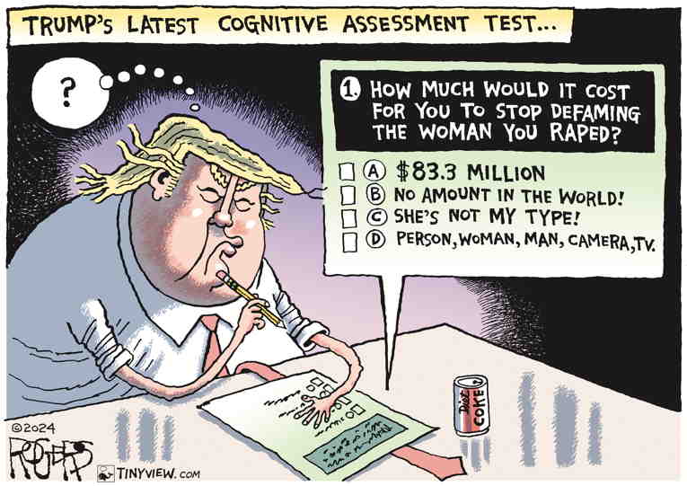 Political/Editorial Cartoon by Rob Rogers on Trump Ramps Up Campaign