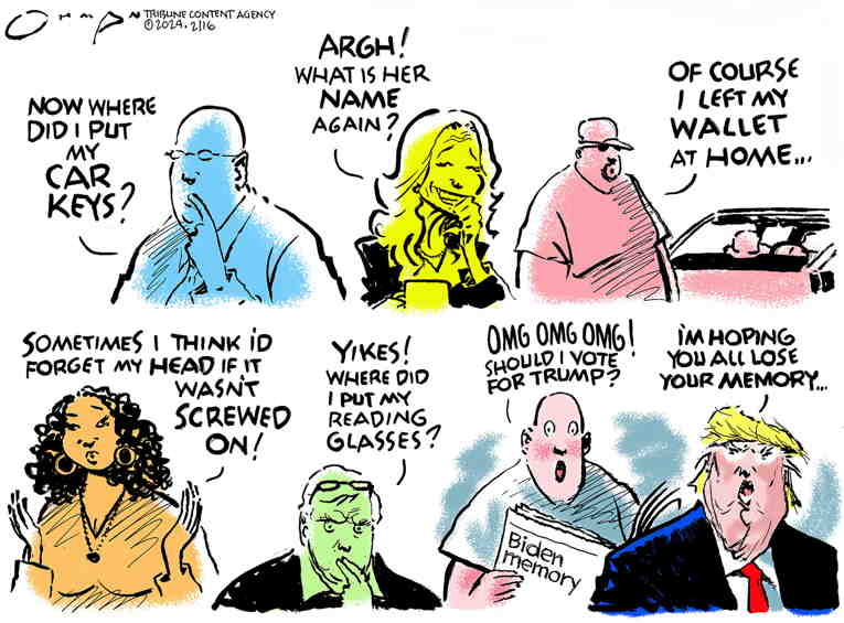 Political/Editorial Cartoon by Jack Ohman, The Oregonian on In Other News