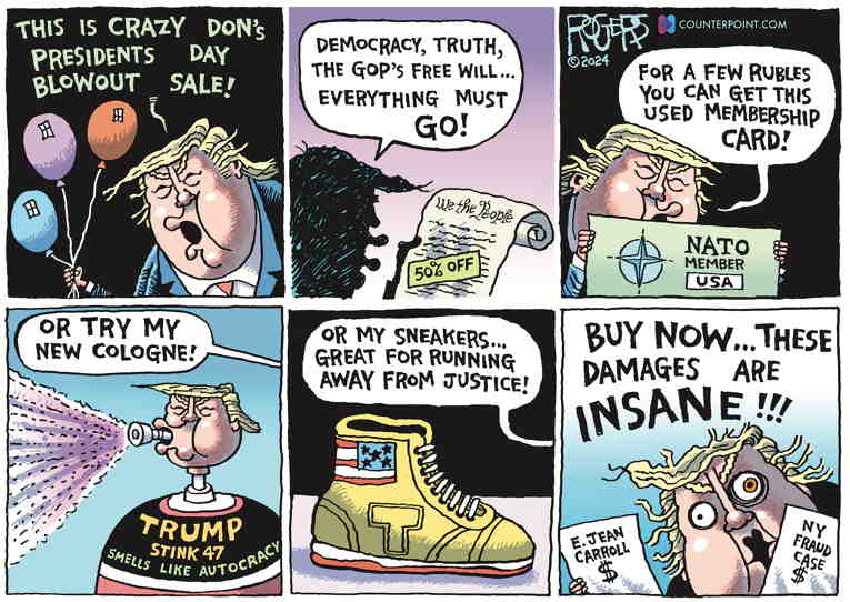 Political/Editorial Cartoon by Rob Rogers on Fools Born Every Minute