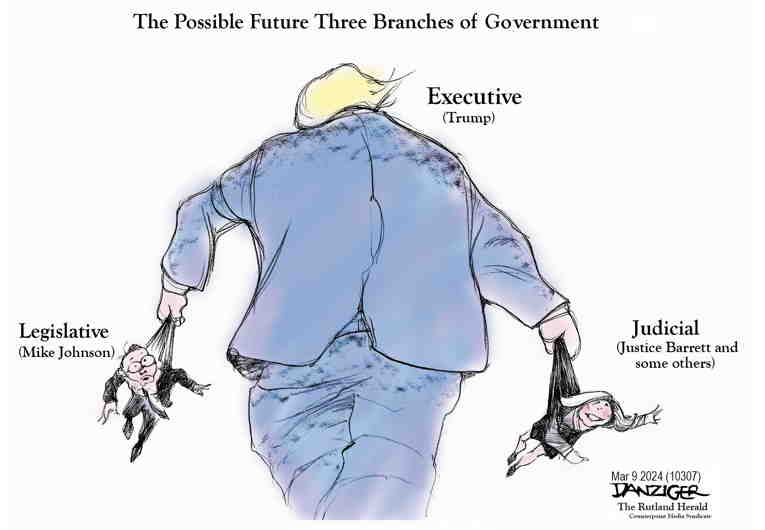 Political/Editorial Cartoon by Jeff Danziger on Trump Reaches Out