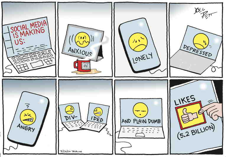 Political/Editorial Cartoon by Joel Pett, Lexington Herald-Leader, CWS/CartoonArts Intl. on Feds Target Apple