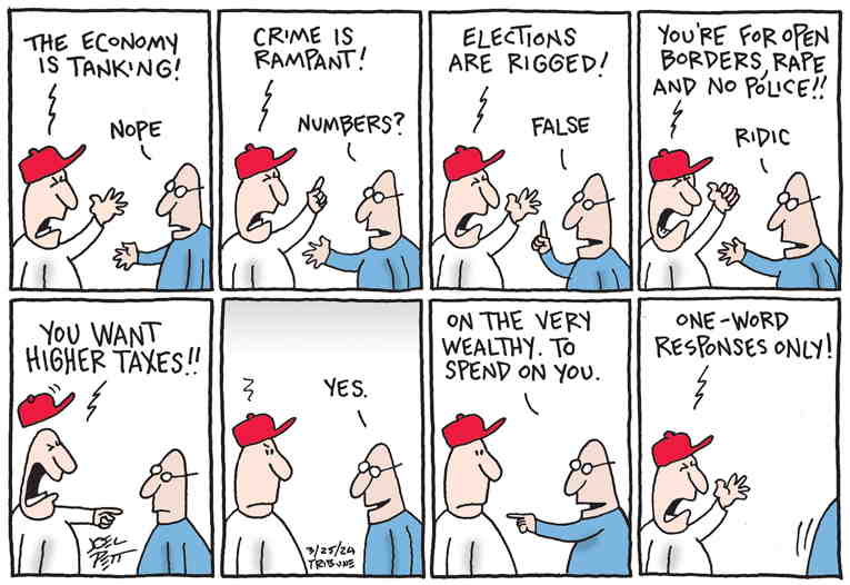 Political/Editorial Cartoon by Joel Pett, Lexington Herald-Leader, CWS/CartoonArts Intl. on In Other News