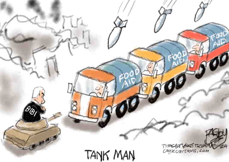 Political/Editorial Cartoon by Pat Bagley, Salt Lake Tribune on Biden Takes a Hit