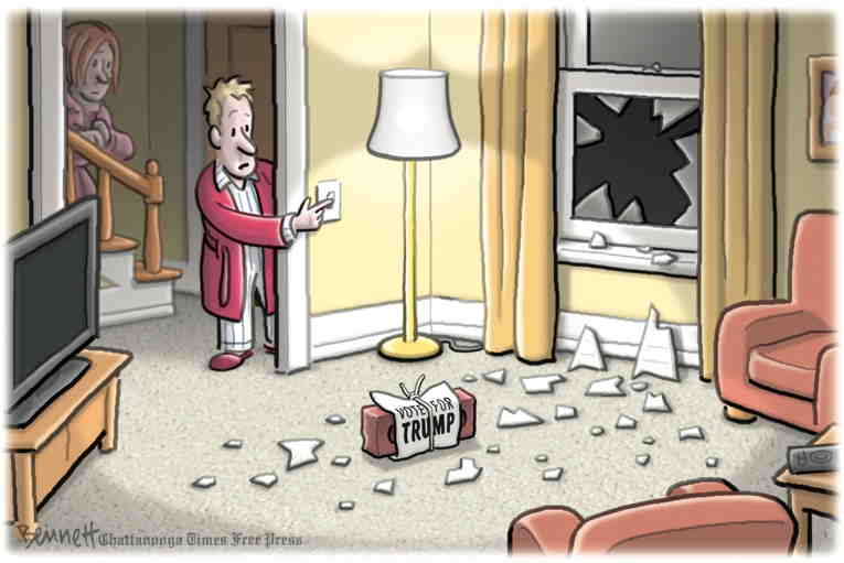 Political/Editorial Cartoon by Clay Bennett, Chattanooga Times Free Press on In Other News