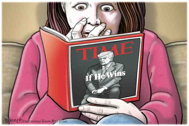 Political/Editorial Cartoon by Clay Bennett, Chattanooga Times Free Press on Trump Reveals Plans for 2nd Term