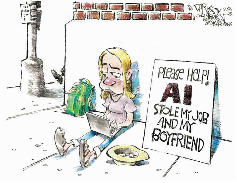 Political/Editorial Cartoon by John Darkow, Columbia Daily Tribune, Missouri on More Advancements in A.I.