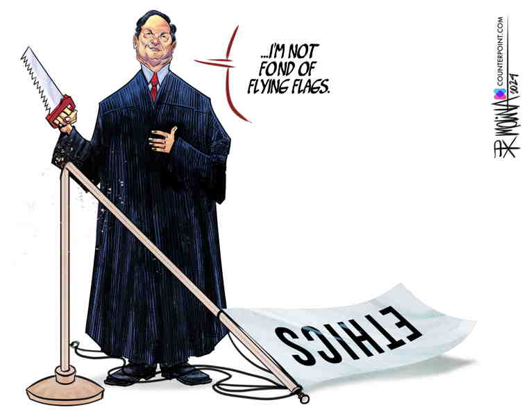 Political/Editorial Cartoon by Pedro Molina, El Nuevo Diario, Managua, Nicaragua on Alito Still Refuses to Recuse