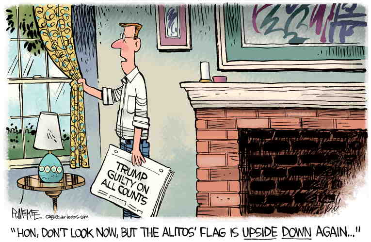 Political/Editorial Cartoon by Rick McKee, The Augusta Chronicle on Guilty! Guilty! Guilty!