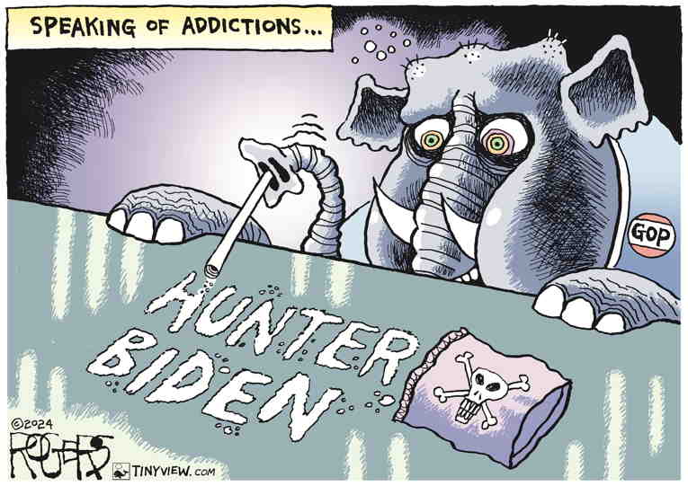 Political/Editorial Cartoon by Rob Rogers on Hunter Biden Found Guilty