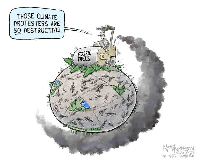 Political Cartoon on 'Record Heat, Fires, Floods' by Nick Anderson ...