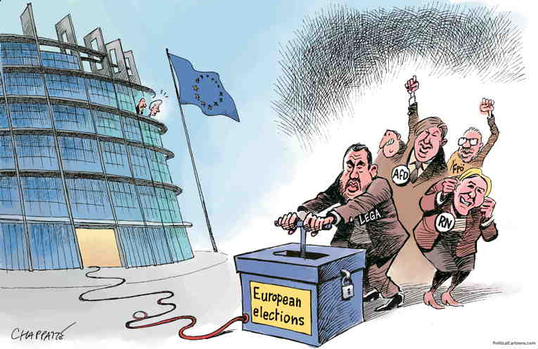 Political/Editorial Cartoon by Patrick Chappatte, International Herald Tribune on Europe Repeating History