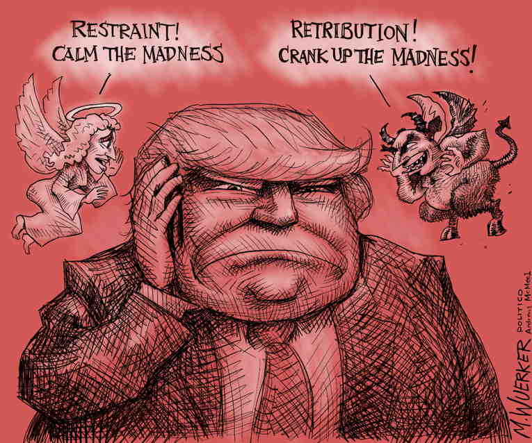 Political/Editorial Cartoon by Matt Wuerker, Politico on Trump Survives Assassination Attempt