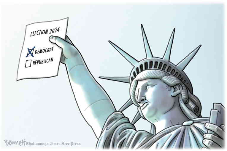 Political/Editorial Cartoon by Clay Bennett, Chattanooga Times Free Press on In Other News