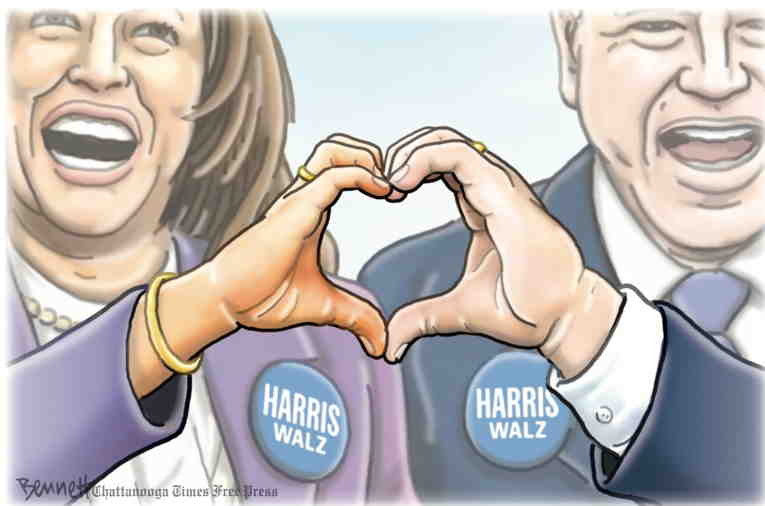 Political/Editorial Cartoon by Clay Bennett, Chattanooga Times Free Press on Convention High Persists