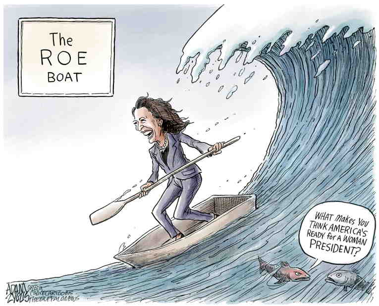 Political/Editorial Cartoon by Adam Zyglis, The Buffalo News on Kamala Surges