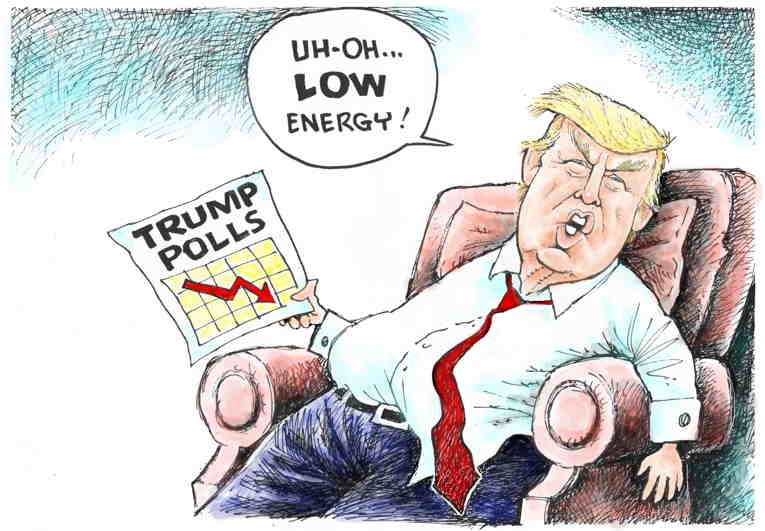 Political/Editorial Cartoon by Dave Granlund on Trump Melting