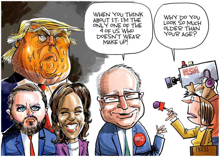 Political/Editorial Cartoon by Dave Whamond, Canada, PoliticalCartoons.com on Harris Campaign Takes Shape