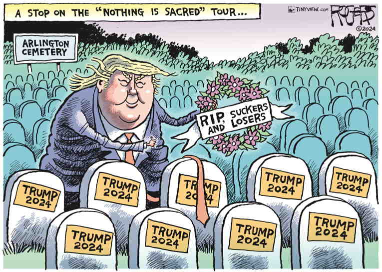 Political/Editorial Cartoon by Rob Rogers on Trump Ramps Up Campaign