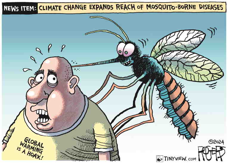 Political/Editorial Cartoon by Rob Rogers on Earth Hotter Than Yesterday