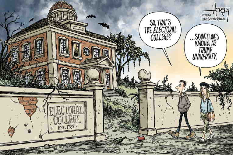 Political/Editorial Cartoon by David Horsey on In Other News