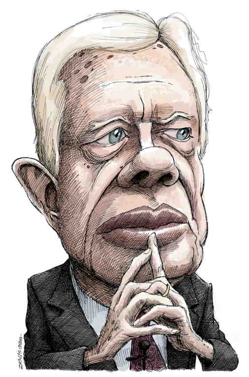 Political/Editorial Cartoon by Adam Zyglis, The Buffalo News on Jimmy Carter Turns 100