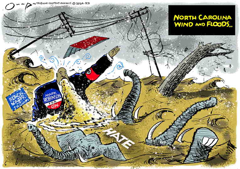 Political/Editorial Cartoon by Jack Ohman, The Oregonian on GOP Lauds Achievements