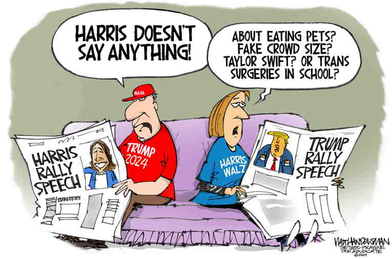 Political/Editorial Cartoon by Walt Handelsman, Newsday on In Other News