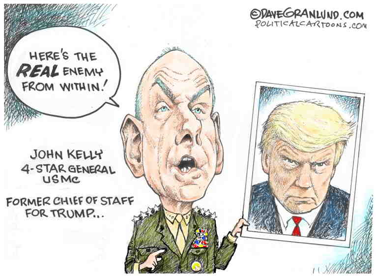 Political/Editorial Cartoon by Dave Granlund on Trump Lauds Fascism