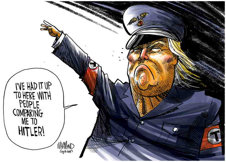 Political/Editorial Cartoon by Dave Whamond, Canada, PoliticalCartoons.com on Trump Hosts Hatefest