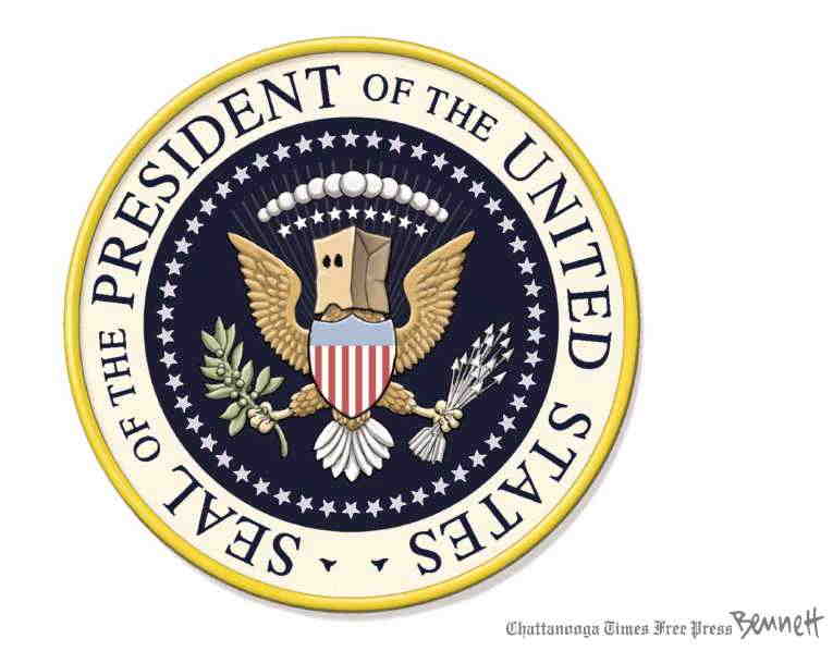 Political/Editorial Cartoon by Clay Bennett, Chattanooga Times Free Press on America Chooses Fascism