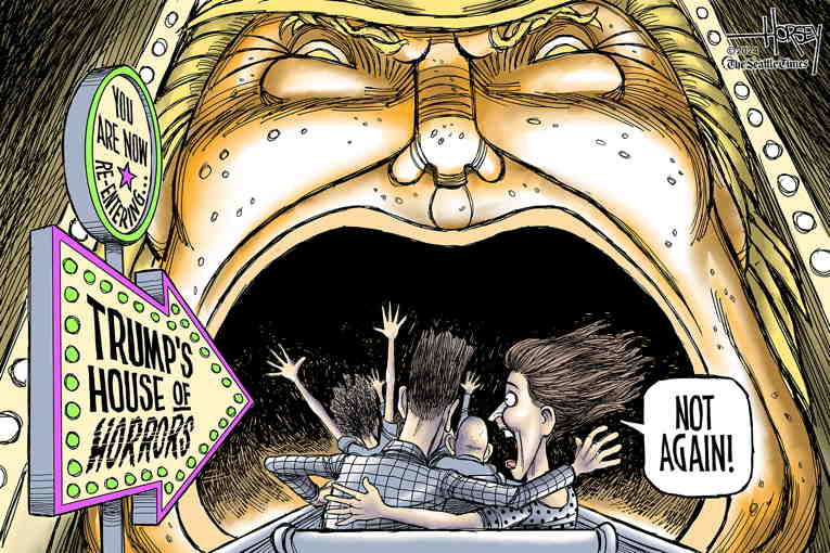 Political/Editorial Cartoon by David Horsey on Trump 2.0 Era Begins