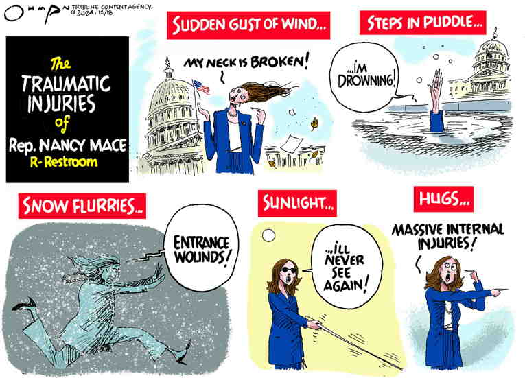 Political/Editorial Cartoon by Jack Ohman, The Oregonian on In Other News