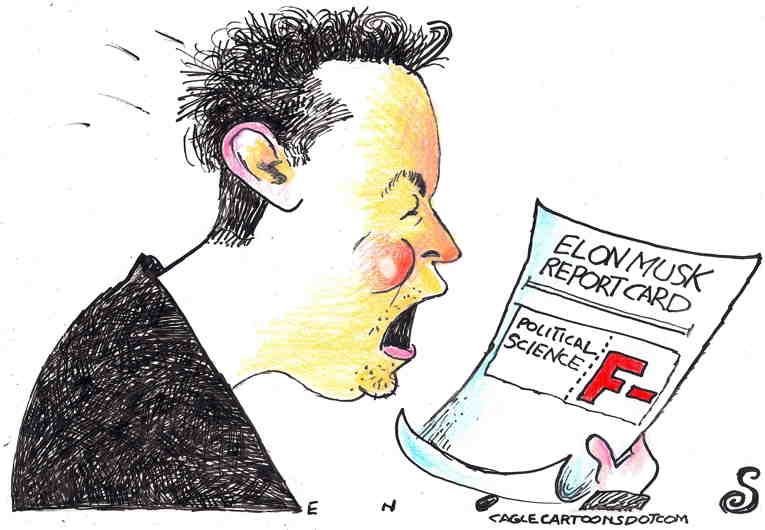 Political/Editorial Cartoon by Randall Enos, Cagle Cartoons on Takeover Takes a Turn