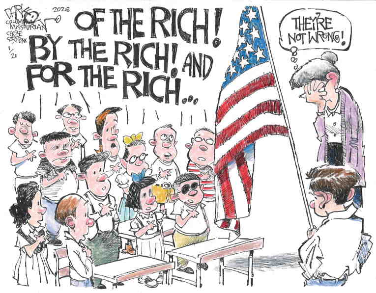 Political/Editorial Cartoon by John Darkow, Columbia Daily Tribune, Missouri on Oligarchs Celebrate