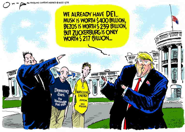 Political/Editorial Cartoon by Jack Ohman, The Oregonian on Project 2025 Implemented