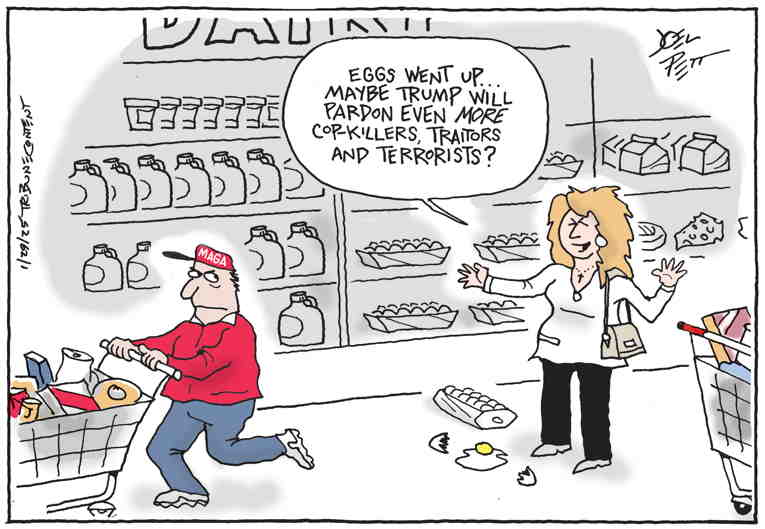 Political/Editorial Cartoon by Joel Pett, Lexington Herald-Leader, CWS/CartoonArts Intl. on Trump Declares Trade War