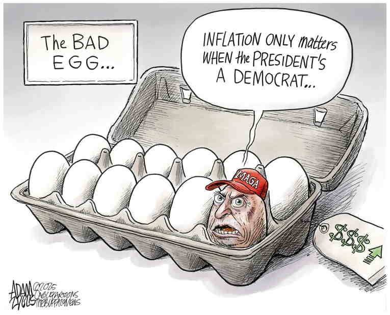 Political/Editorial Cartoon by Adam Zyglis, The Buffalo News on MAGA Stands Firm