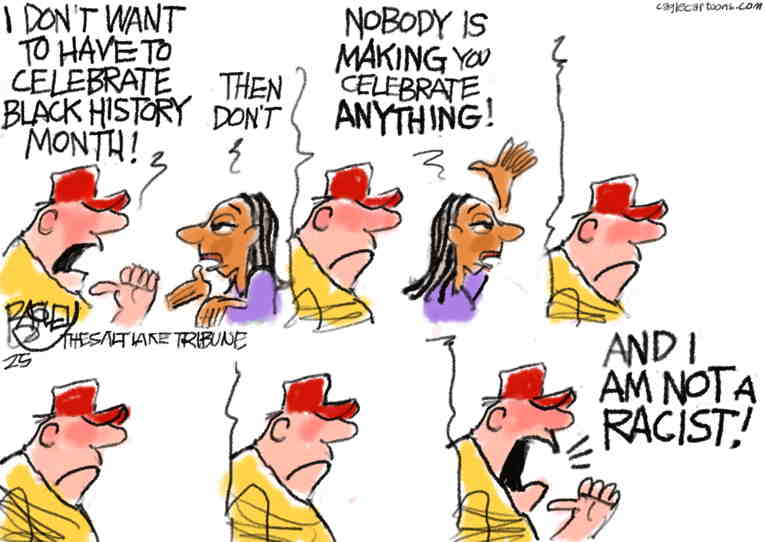 Political/Editorial Cartoon by Pat Bagley, Salt Lake Tribune on MAGA Stands Firm