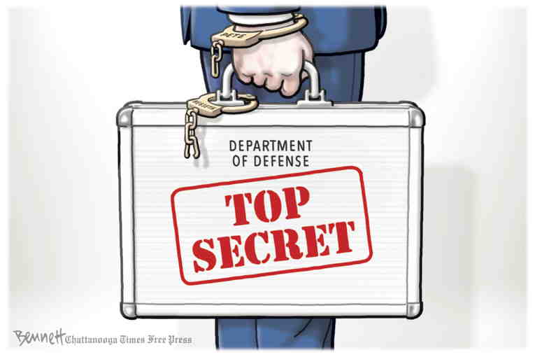 Political/Editorial Cartoon by Clay Bennett, Chattanooga Times Free Press on Drunkard Attacks Press