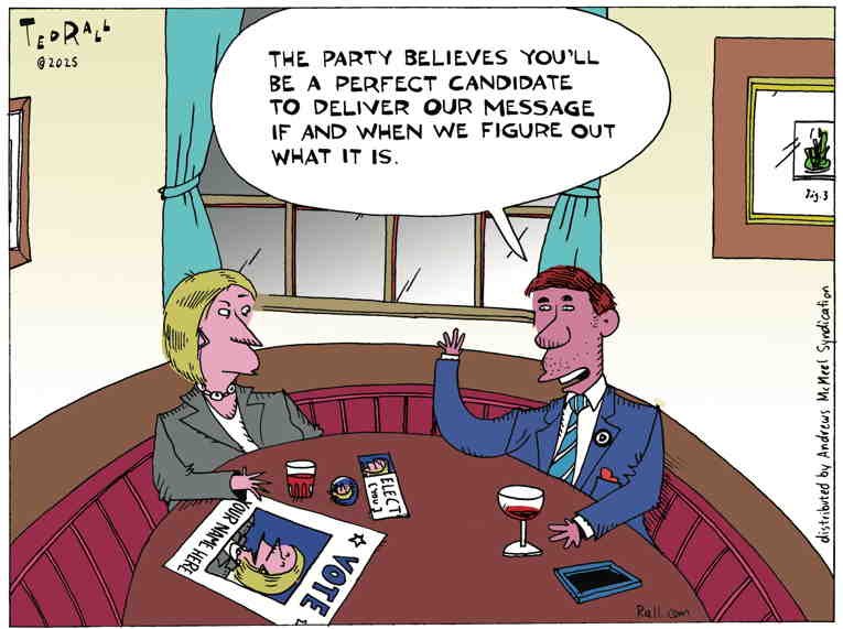 Political/Editorial Cartoon by Ted Rall on Protesters Not Imprisoned Yet