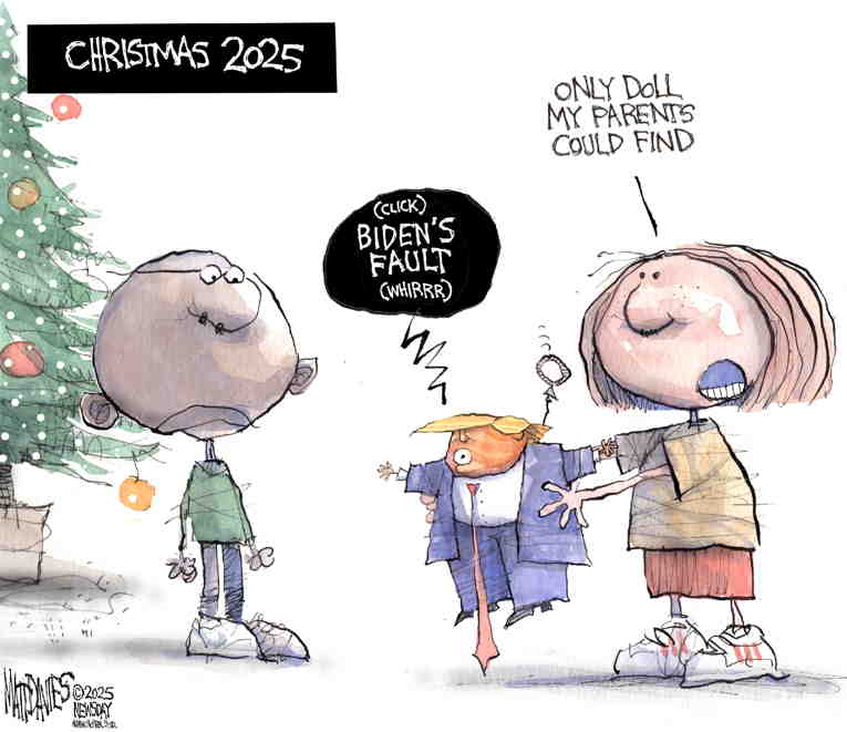 Political/Editorial Cartoon by Matt Davies, Journal News on Trade War Brings Pain