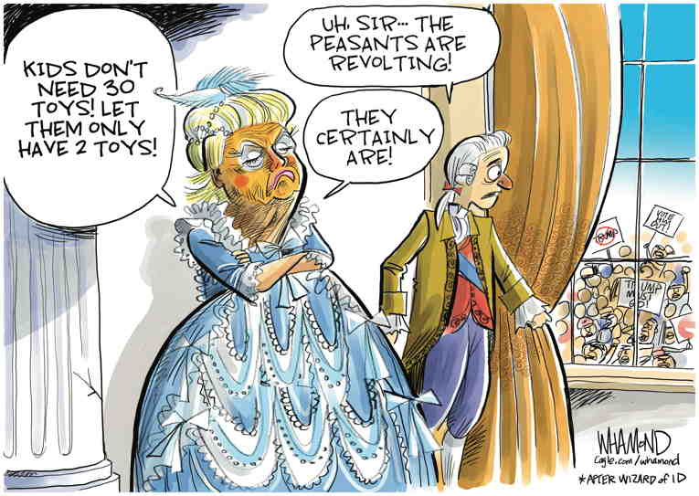 Political/Editorial Cartoon by Dave Whamond, Canada, PoliticalCartoons.com on Trade War Brings Pain