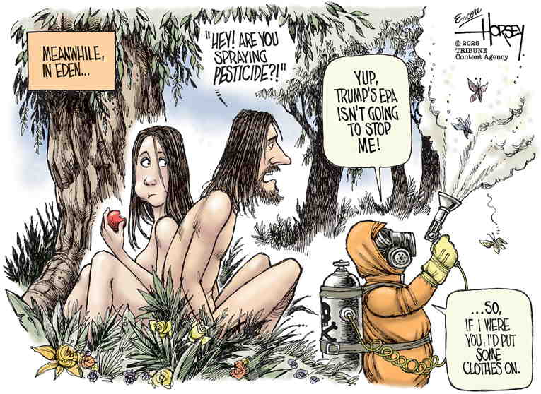 Political/Editorial Cartoon by David Horsey on Drill, Baby, Drill