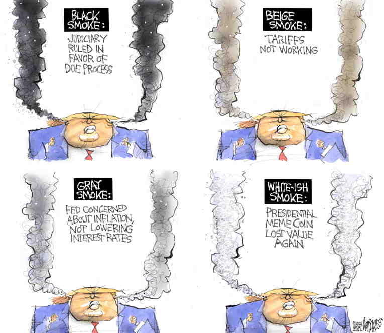 Political/Editorial Cartoon by Matt Davies, Journal News on Trump Seeks New Title