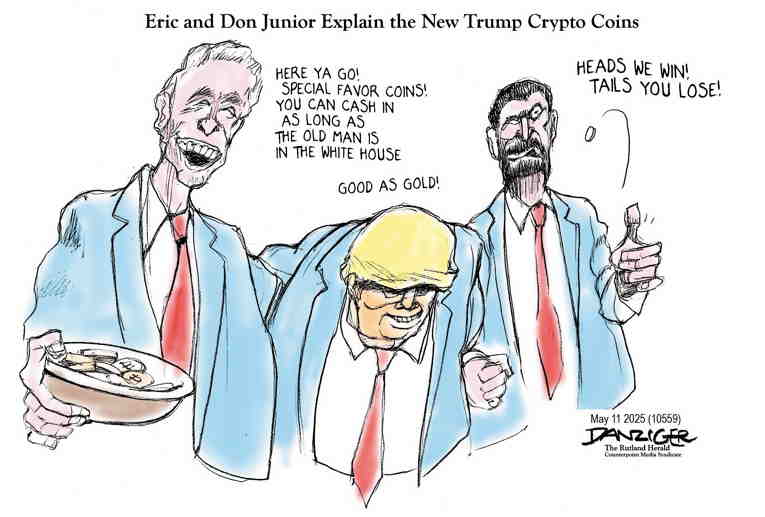 Political/Editorial Cartoon by Jeff Danziger on Trump Seeks New Title