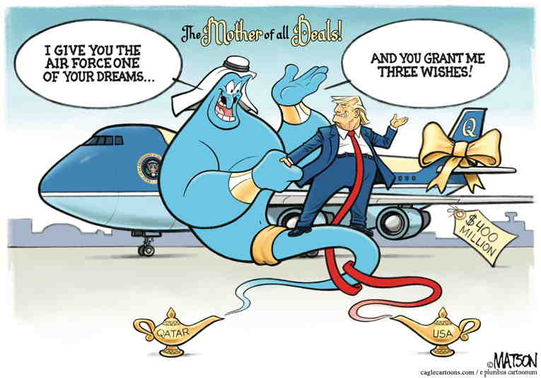 Political/Editorial Cartoon by RJ Matson, Cagle Cartoons on Trump Deals Exploding