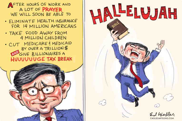 Political/Editorial Cartoon by Ed Wexler, PoliticalCartoons.com on Senate to Discuss BBB