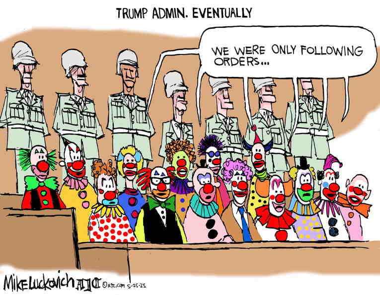 Political/Editorial Cartoon by Mike Luckovich, Atlanta Journal-Constitution on Loyalists Stay the Course