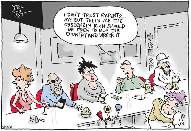 Political/Editorial Cartoon by Joel Pett, Lexington Herald-Leader, CWS/CartoonArts Intl. on In Other News